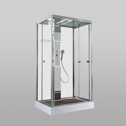 Гидробокс Avacan 110x90 см Z1911LEDMT, хром/прозрачное (безсиликоновая сборка) - фото 