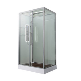 Гидробокс Avacan 110x90 см Z2911LED, хром/прозрачное (безсиликоновая сборка) - фото 