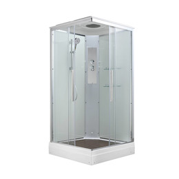 Душевая кабина Avacan 80x80 см K2080, хром/прозрачное (безсиликоновая сборка) - фото 