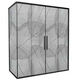 Душевое ограждение Avacan (170-190)х90 см FB2-170-SB90MT, чёрный/матовое - фото 