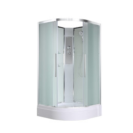 Душевая кабина Avacan 110x110 см EM3011Nnew, хром/матовое (безсиликоновая сборка) - фото 