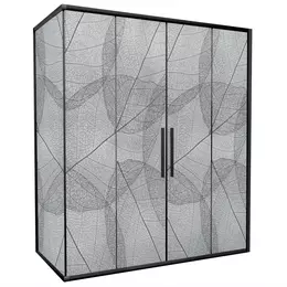 Душевое ограждение Avacan (190-210)х90 см FB2-190-SB90MT, чёрный/матовое - фото 