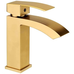 Смеситель для раковины Grocenberg GB2007MG, матовое золото - фото 