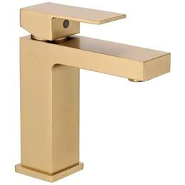 Смеситель для раковины Grocenberg GB2008MG, матовое золото - фото 