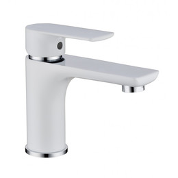 Смеситель для раковины Grocenberg GB2009WC, белый хром - фото 