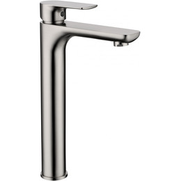 Смеситель для умывальника высокий Grocenberg GB3009NK, никель - фото 