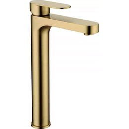 Смеситель для умывальника высокий Grocenberg GB3011MG, матовое золото - фото 