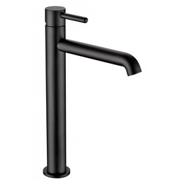 Смеситель для умывальника высокий Grocenberg GB3029BL, чёрный матовый - фото 
