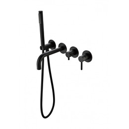 Смеситель для ванны Grocenberg GB5070BL, чёрный матовый - фото 