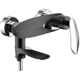 Смеситель для ванны Grocenberg GB8001BC, чёрный хром - фото 