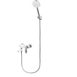 Смеситель для ванны Grocenberg GB8001WC, белый хром - фото 