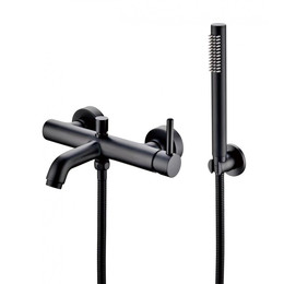 Смеситель для ванны Grocenberg GB8099BL, чёрный матовый - фото 