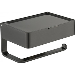 Держатель для туалетной бумаги Grocenberg AC0050BG, цвет графит - фото 