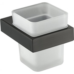 Стакан для зубных щеток Grocenberg AC0021BG, цвет графит - фото 