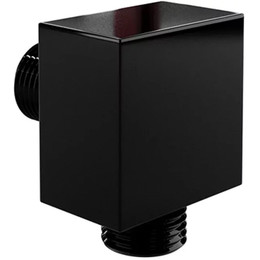 Шланговое подсоединение Grocenberg GB105BL, чёрный матовый - фото 