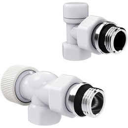 Вентиль термостатический осевой Royal Thermo 1/2"М30х1,5 RATVDO11212WH, белый - фото 