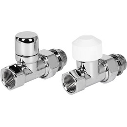 Вентиль термостатический прямой Royal Thermo Design 1/2"М30х1,5 RATVDP11212WH, белый - фото 