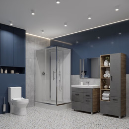 Душевое кабина EvaGold 120x80 см EG210023, хром/прозрачное - фото 