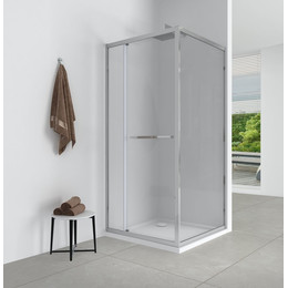 Душевое ограждение EvaGold 100х100 см EG220079, хром/прозрачное - фото 