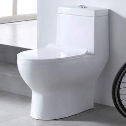 Унитаз-моноблок безободковый EvaGold EG050006 с тонкой крышкой микролифт - фото 