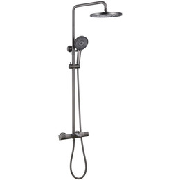 Душевая стойка с термостатом Abber Thermostat AF8516NG, никель, Цвет производителя: никель - фото 