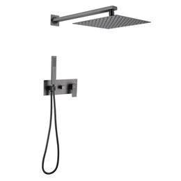 Душевая система для душа Abber Daheim AF8218NG, никель - фото 