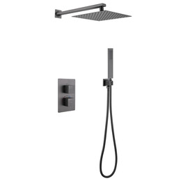 Душевая система для душа с термостатом Abber Daheim AF8251NG, никель - фото 
