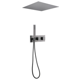 Душевая система для душа с термостатом Abber Daheim AF8255NG, никель - фото 