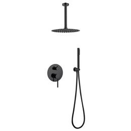 Душевая система для душа Abber Emotion AF8821B, чёрный матовый - фото 