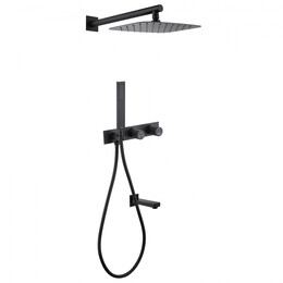 Душевая система для ванны Abber Rund AF8717B, черный матовый - фото 