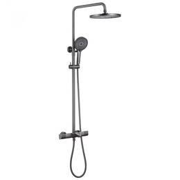 Душевая стойка с термостатом Abber Thermostat AF8516NG, никель, Цвет производителя: никель - фото 