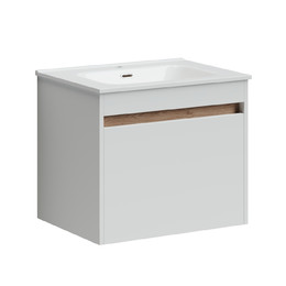 Тумба подвесная с раковиной Sancos Smart 60 см SM60W - фото 