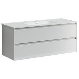 Тумба подвесная с раковиной-столешницей Sancos Cento 120 см CN120-1W (раковина Element CN7006) - фото 