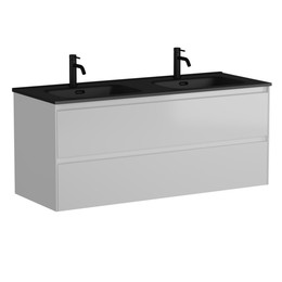 Тумба подвесная с раковиной Sancos Cento 120 см CN120-2W (раковина Element CN7004MB) - фото 