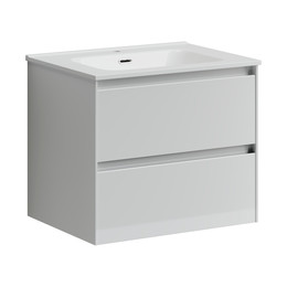 Тумба подвесная с раковиной Sancos Cento 60 см CN60W (раковина Element CN7001) - фото 