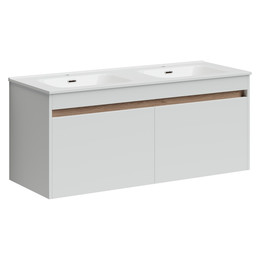 Тумба подвесная с раковиной Sancos Smart 120 см SM120-2W - фото 