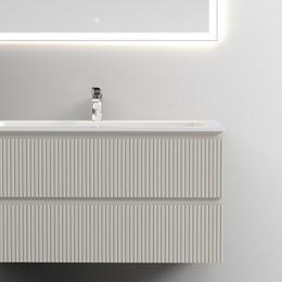 Тумба подвесная с раковиной Sancos Snob T 120 см SNT120CE, Beige Soft - фото 
