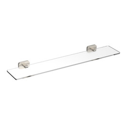 Стеклянная полка Wonzon & Woghand Graffity WW-9327-BN, цвет никель брашированный - фото 