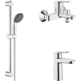Набор смесителей 3 в 1 для ванны с коротким изливом Grohe Start Edge 120210 - фото 