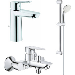 Набор смесителей 3 в 1 для ванны с коротким изливом Grohe BauEdge 1000180 - фото 