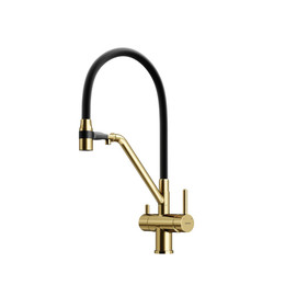 Смеситель для кухни Sancos Dora SC4003BG, золото/чёрный - фото 