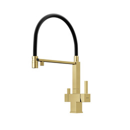 Смеситель для кухни Sancos Moro SC4006BG, брашированное золото/чёрный - фото 