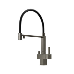Смеситель для кухни Sancos Moro SC4006GG, вороненая сталь/чёрный - фото 