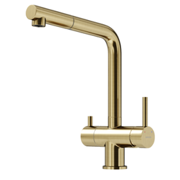 Смеситель для кухни Sancos Spin SC4015BG, брашированное золото - фото 