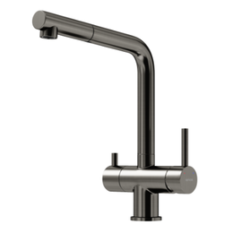 Смеситель для кухни Sancos Spin SC4015GG, вороненая сталь - фото 