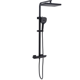 Душевая стойка Allen Brau Infinity 5.21030-31, чёрный матовый - фото 