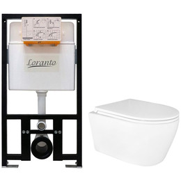 Инсталляция Loranto Prestige 4551 с подвесным унитазом Uno AZ-2380 - фото 