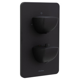 Смеситель для ванны с термостатом Allen Brau Infinity 5.21216-31 (со скрытой частью) чёрный матовый - фото 