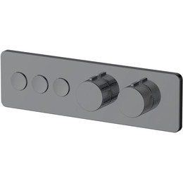 Смеситель для душа с термостатом Allen Brau Liberty 5.33003-MG (со скрытой частью) графит - фото 