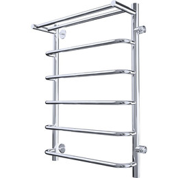 Полотенцесушитель водяной Тругор Идеал ПМ1 с полкой и боковым подводом П6 500х800 мм R (м/о 500 мм) 00-00026993 - фото 